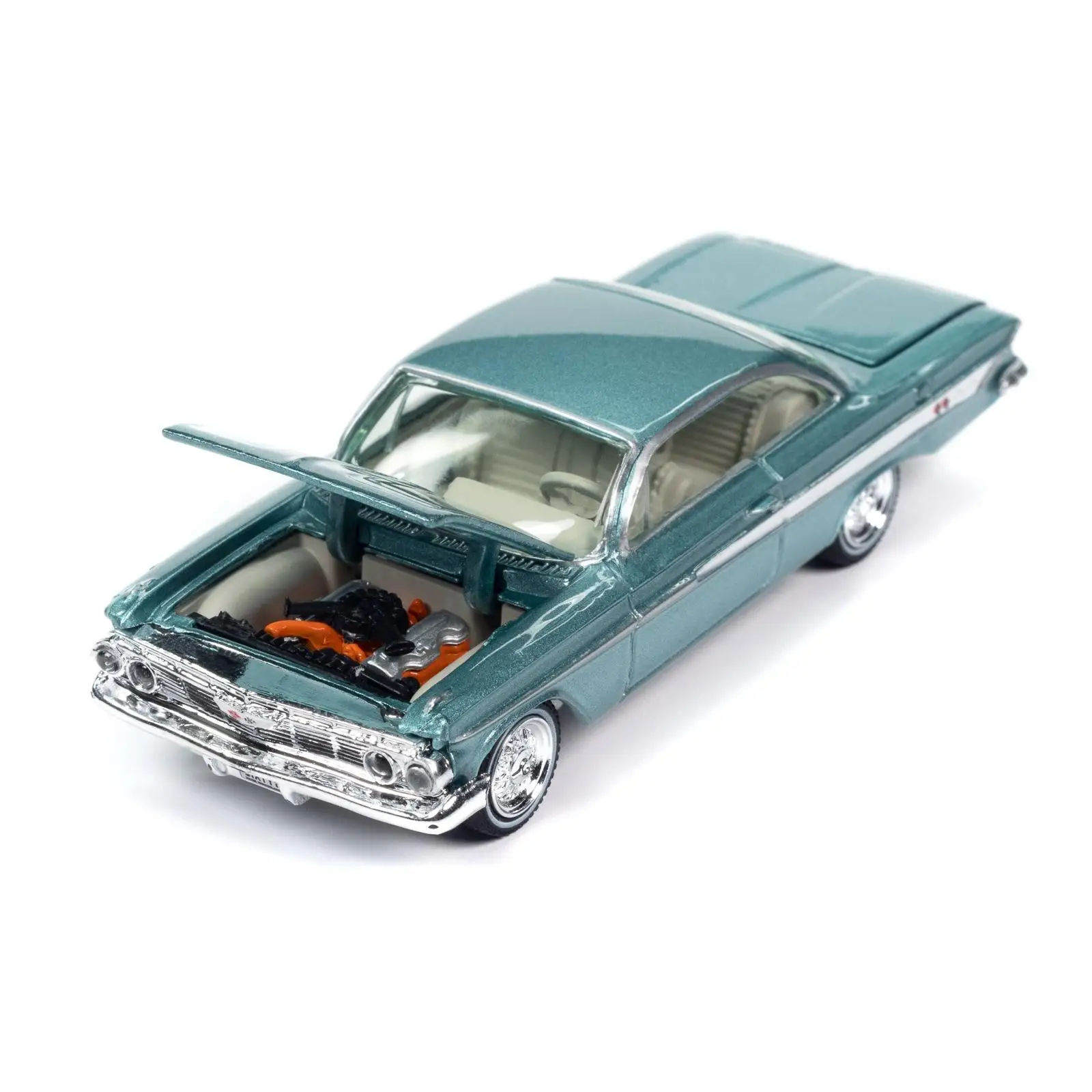 Johnny Lightning 1/64 JL  B1 1961 Impala SS 409 Arbor Green Die-cast Alloy Car Model Gold Classic Collection