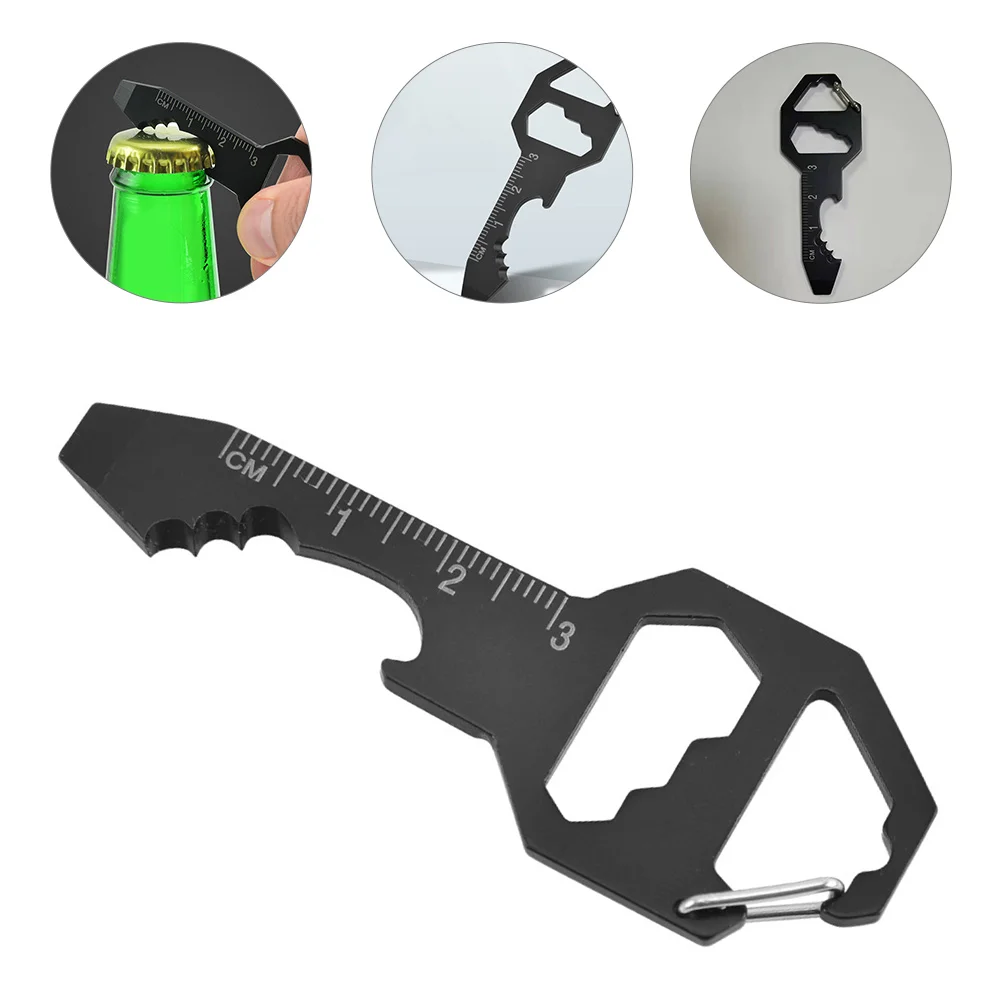 

Multi Tool Card Versatile Everyday Use Key Mini Practical Chains Steel Keychain Screwdriver Durable