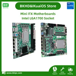 IKuaiOS Mini ITX Motherboard B760 Suitable NAS Firewall Server Compatible TrueNAS OMV ESXi 4x2.5GbE 8xSATA 2xM.2 1xPICe x4