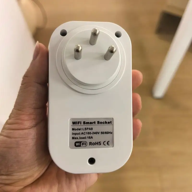 Tuya Smart Life LoraTap Israel WiFi Smart Socket 16A Energy Monitoring Israel Plug Outlet Remote Control Work With Alexa Home As - view 3