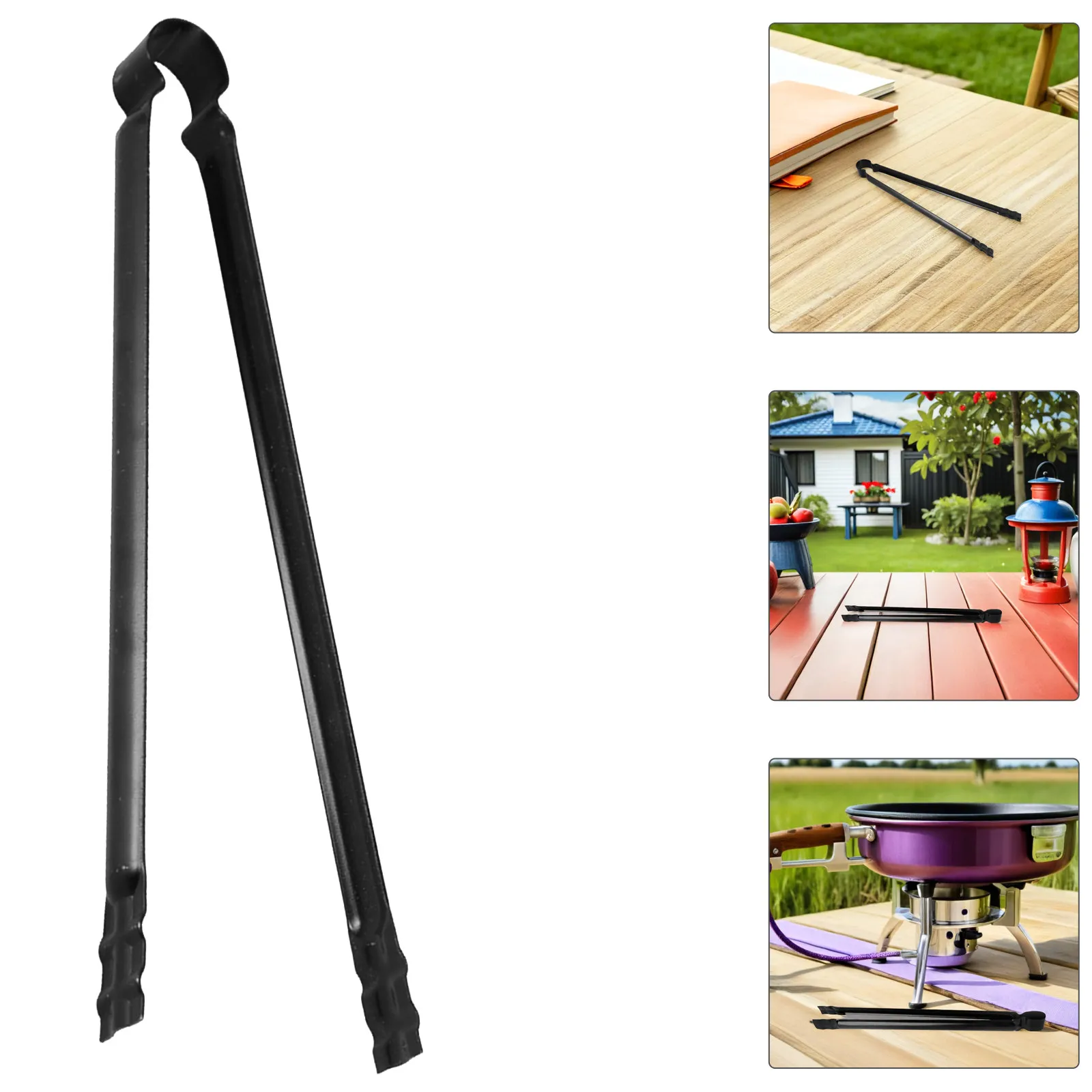 

3Pcs Heavy Duty Bbq Tongs for Charcoal and Firewood Long Handle Rustproof Non-Slip Grilling Locking Tongs Fire Pit Campfire