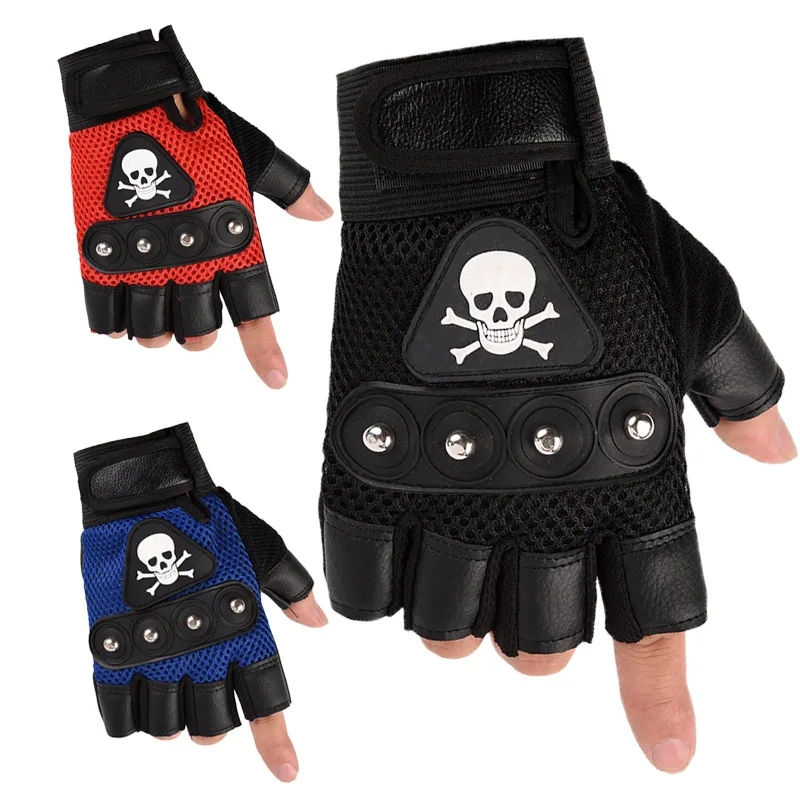 Guantes antideslizantes sin dedos para hombre, protectores solares transpirables, resistentes al desgaste, para montar en bicicleta, pesca, Escalada, Deportes al aire libre