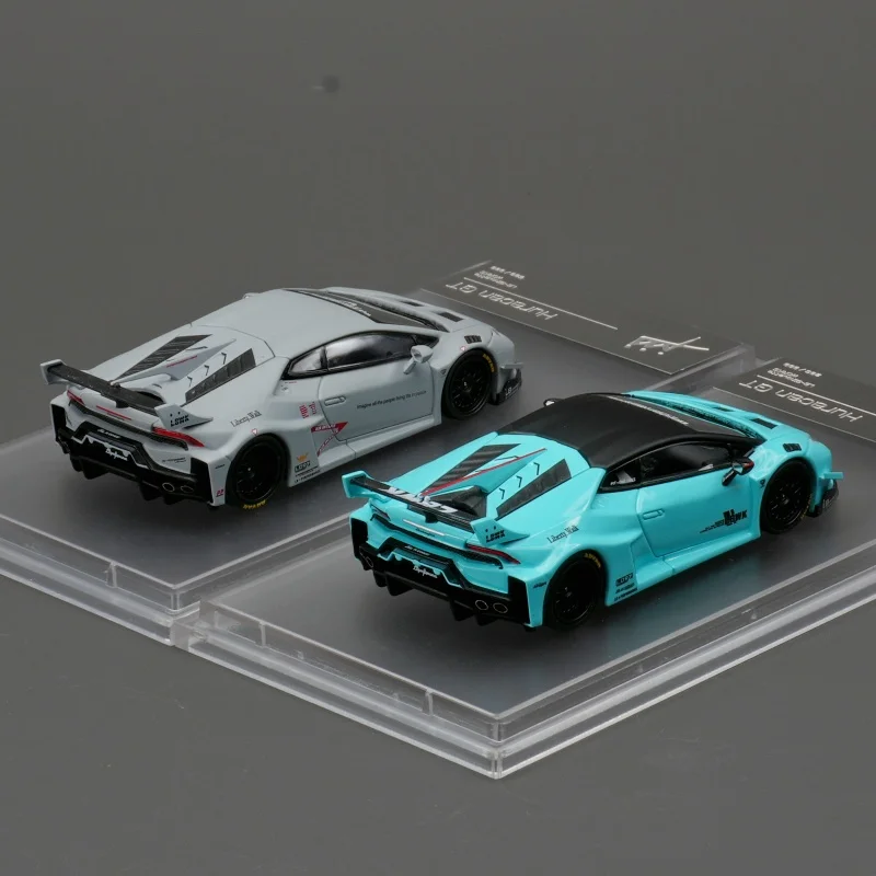King IN MAGAZZINO 1:64 LBWK Huracan GT Cappuccio Aperto Diecast Diorama Modello di Auto Collezione Giocattolo