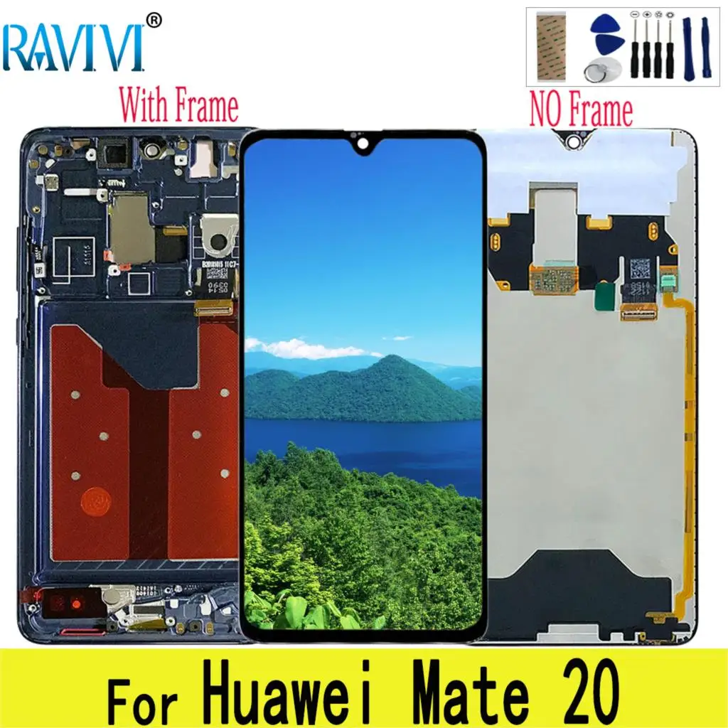 

6.53" Mate20 LCD For Huawei Mate 20 LCD Display Touch Screen Digitizer Replacement Frame For Mate20