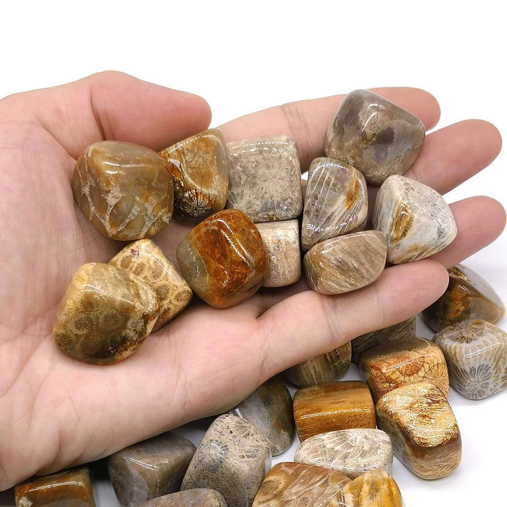 Coral Jade Natural Crystal Quartz Polished Tumbled Stones Bulk Ore Gravel Specimen Energy Minerals Tank Aquarium Gem Decor