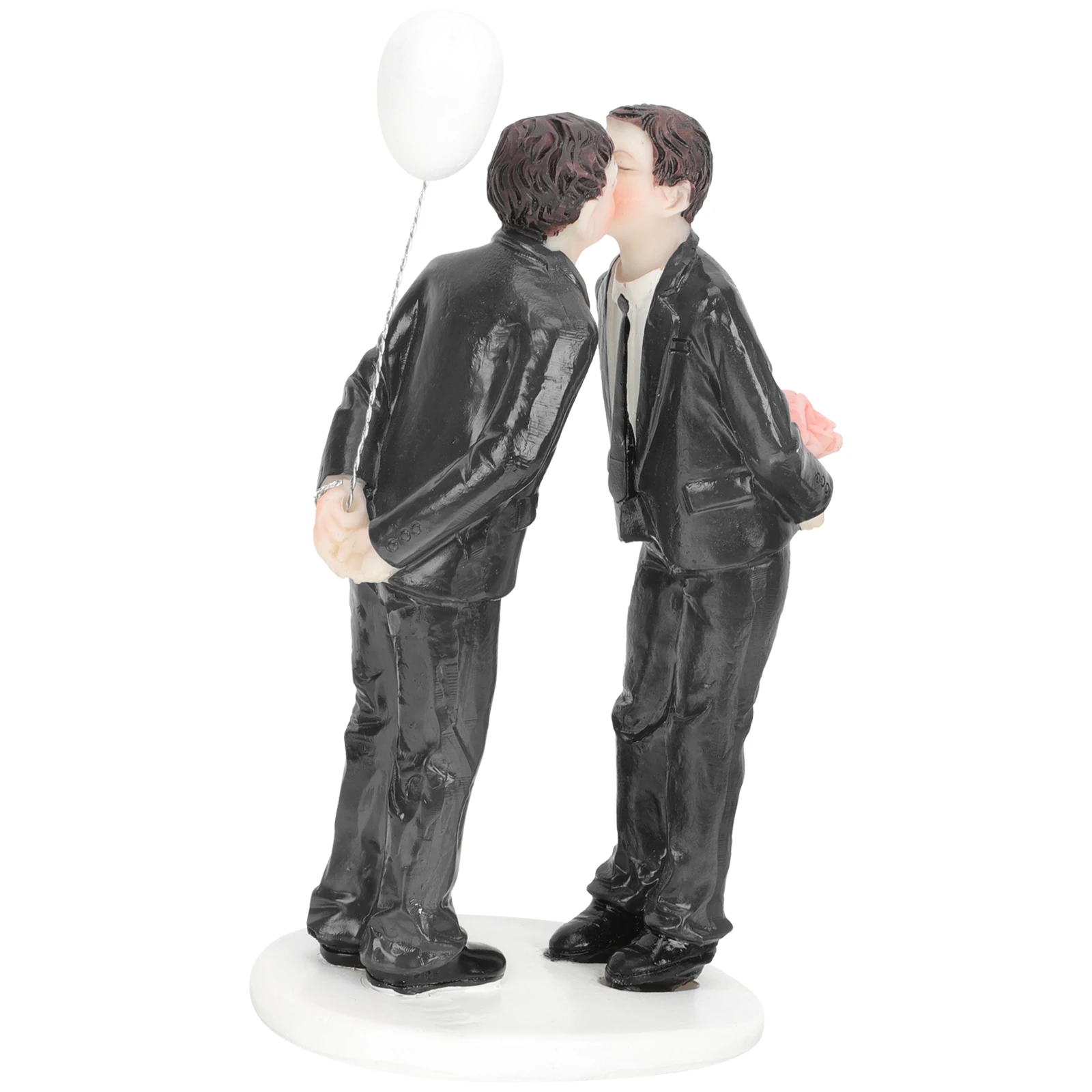 

Wedding Cake Topper Gay Resin Figurines Bride Groom Decorations Cupcake Toppers Cake Adornments Valentine Day Crafts