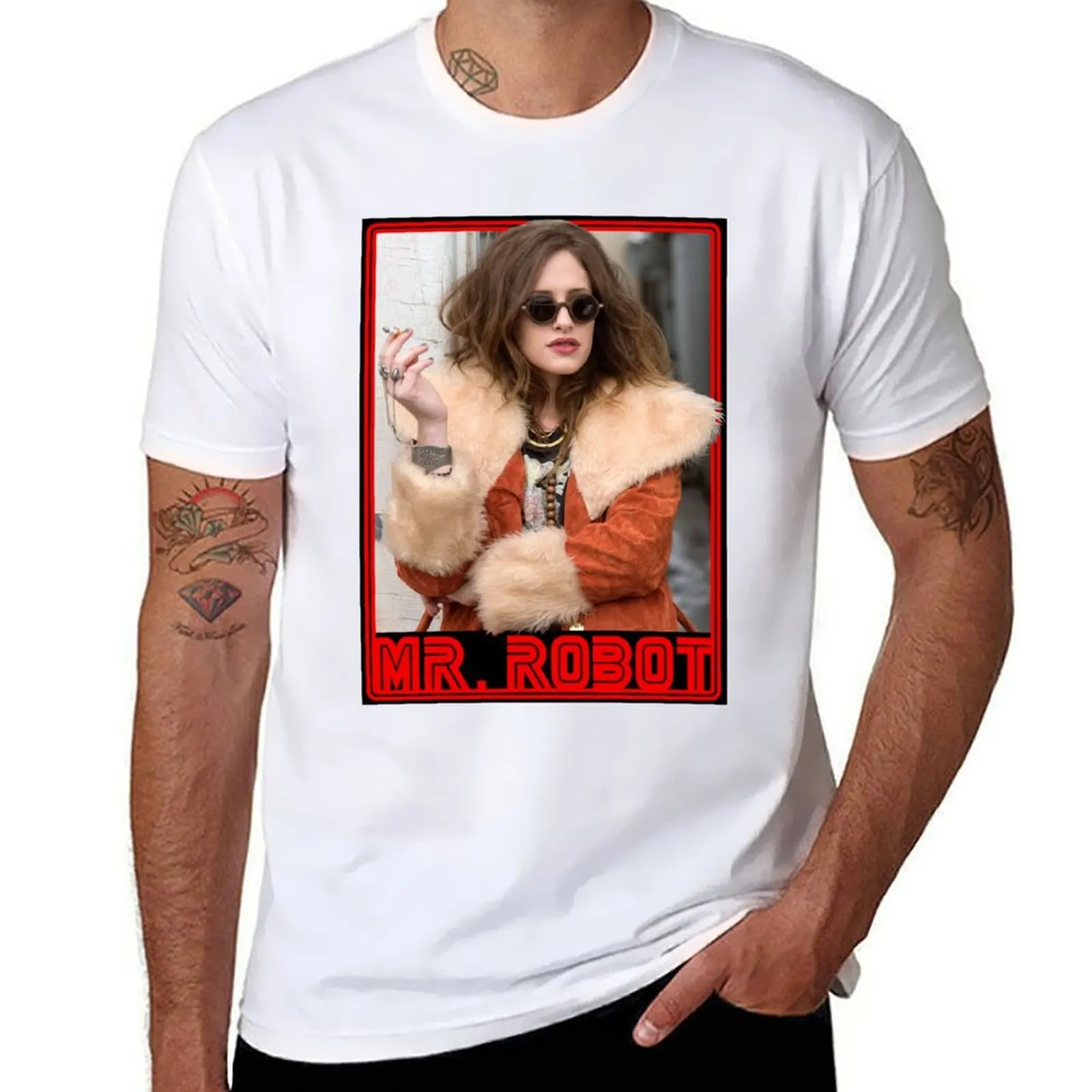 

Mr. Robot T-Shirt t shirts for man cotton essential t shirt T-Shirt