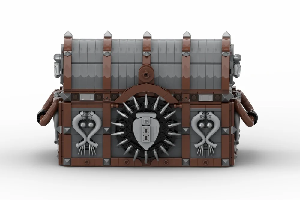 1888PCS Exquisite Pirate Treasure Chest Building Blocks Set Creative Adventure Model Intricate DIY Project Display Collectible