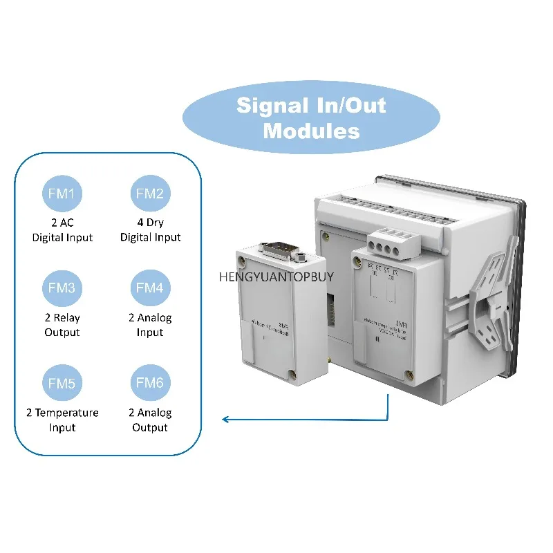 Phase Power 0.2S High Accuracy Energy Management Measuring 8MB Panel Mount Multi-functional Meter