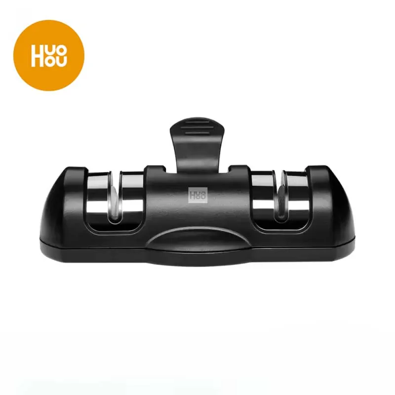 Youpin Huohou Knife Sharpener 2 Stages Double Wheel Sharpener Whetstone Sharpener Tool For Kitchen Polishing Grinder Tools