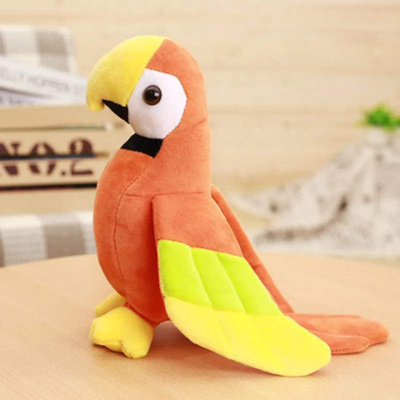 New Arrive 20cm Cute Rio Macaw Parrot Plush Toy Stuffed Doll Bird Boys Girl Birthday Gift Home Decor