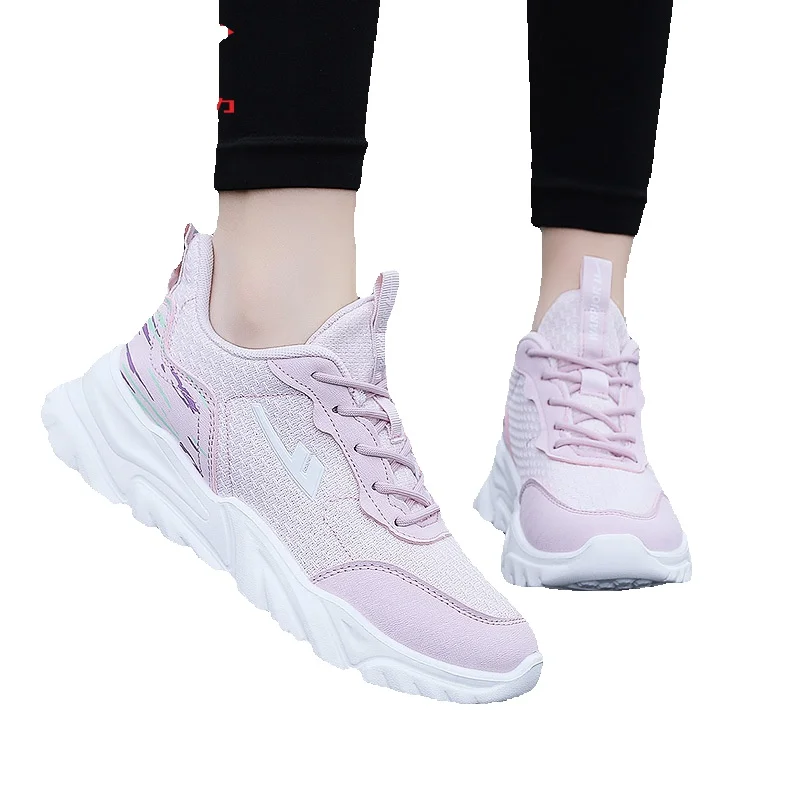 Women's Lightweight Breathable Sneakers Walking Shoes Mesh Casual_voghion.com