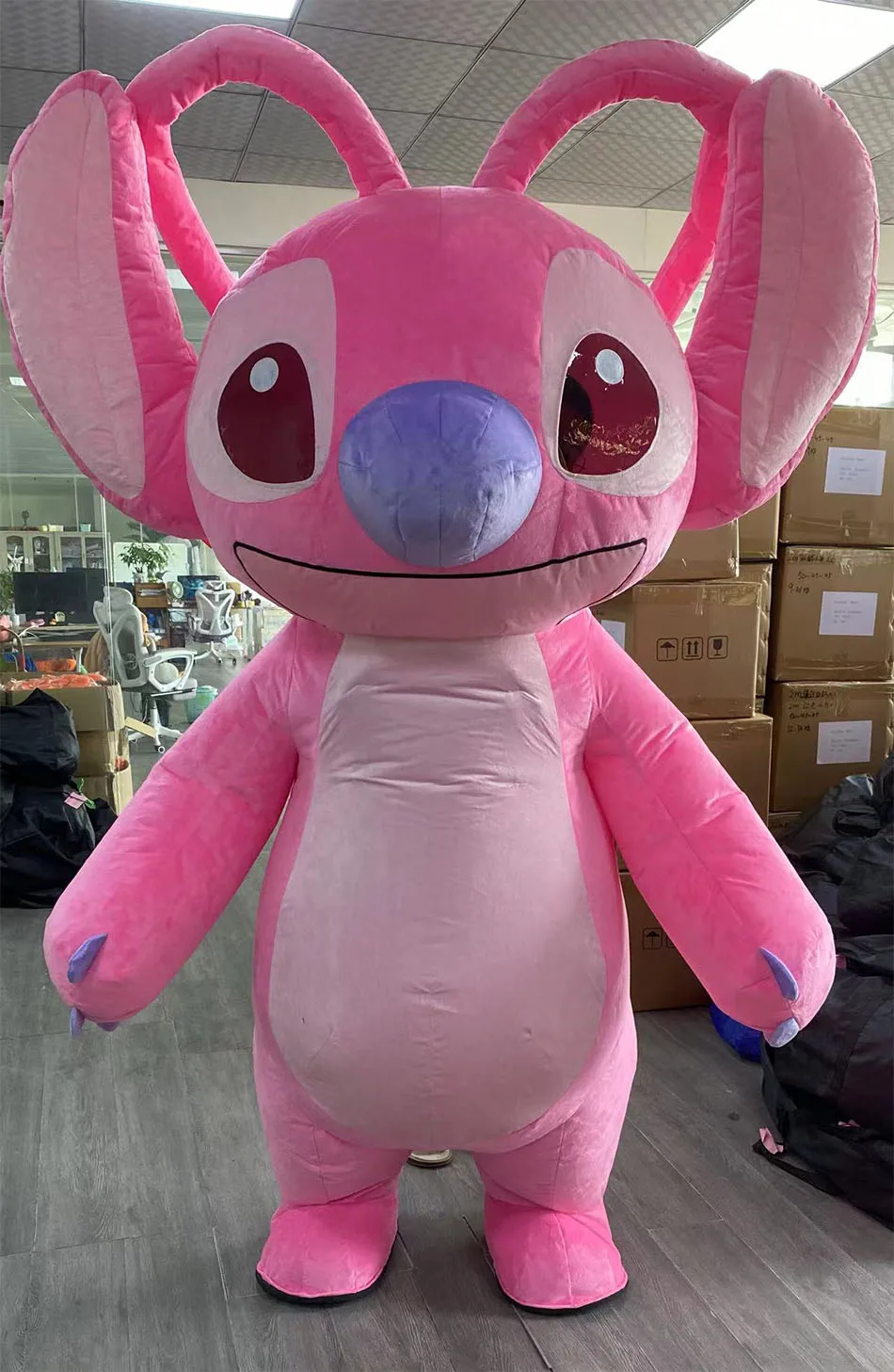 Disney Inflatable Stitch Mascot Costume  Advertising Christmas Halloween Adult Fursuit Funny Mascot Animal No Battery Christmas