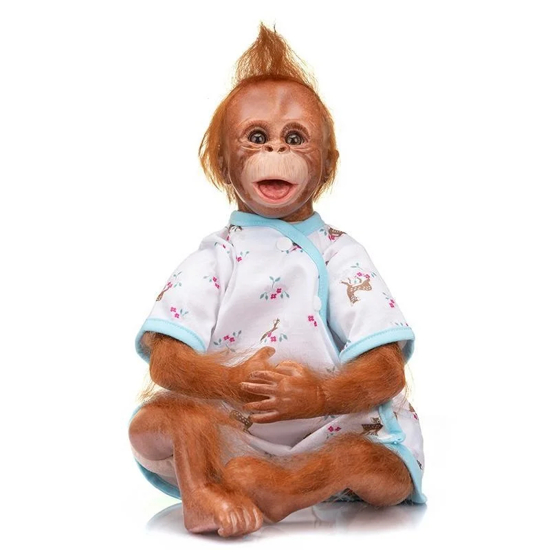 

18 Inch Realistic Newborn Babies Monkey Dolls Soft Silicone Vinyl Lifelike Weighted Monkey Reborn Dolls