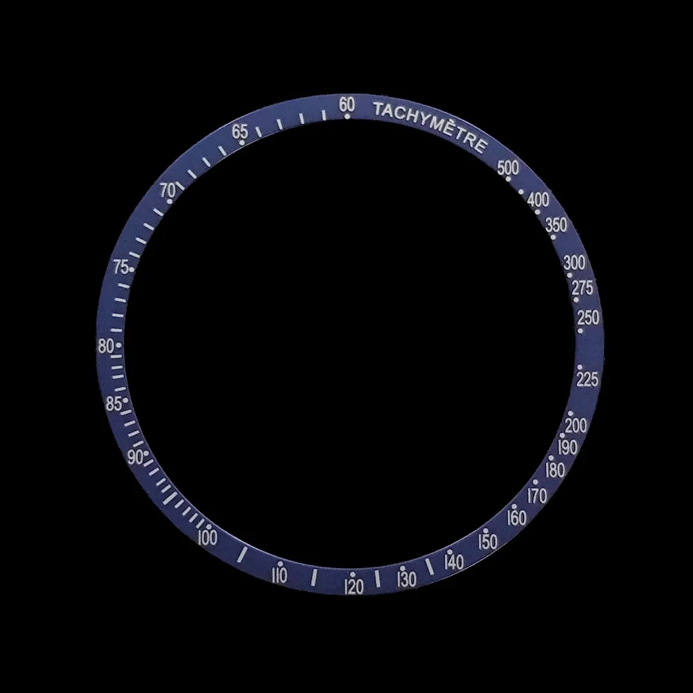 38.5mm * 34mm chronograph bezel high-quality aluminum bezel with inlaid watch ring suitable for 40.5mm case watch accessories