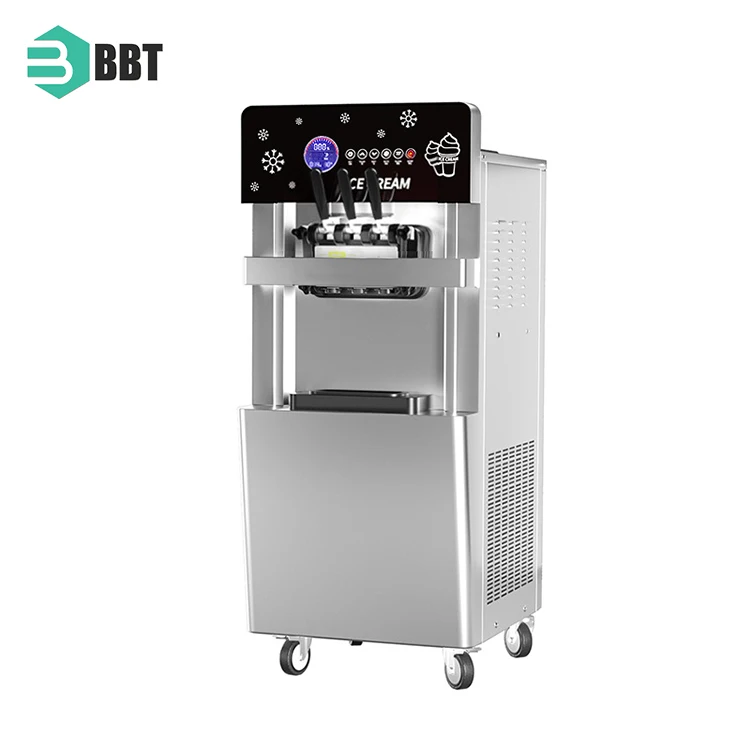 

CE Certification Ice Cream Cone Maker Freezing Cylinder Low Temperature Protection Ice-Cream Machines