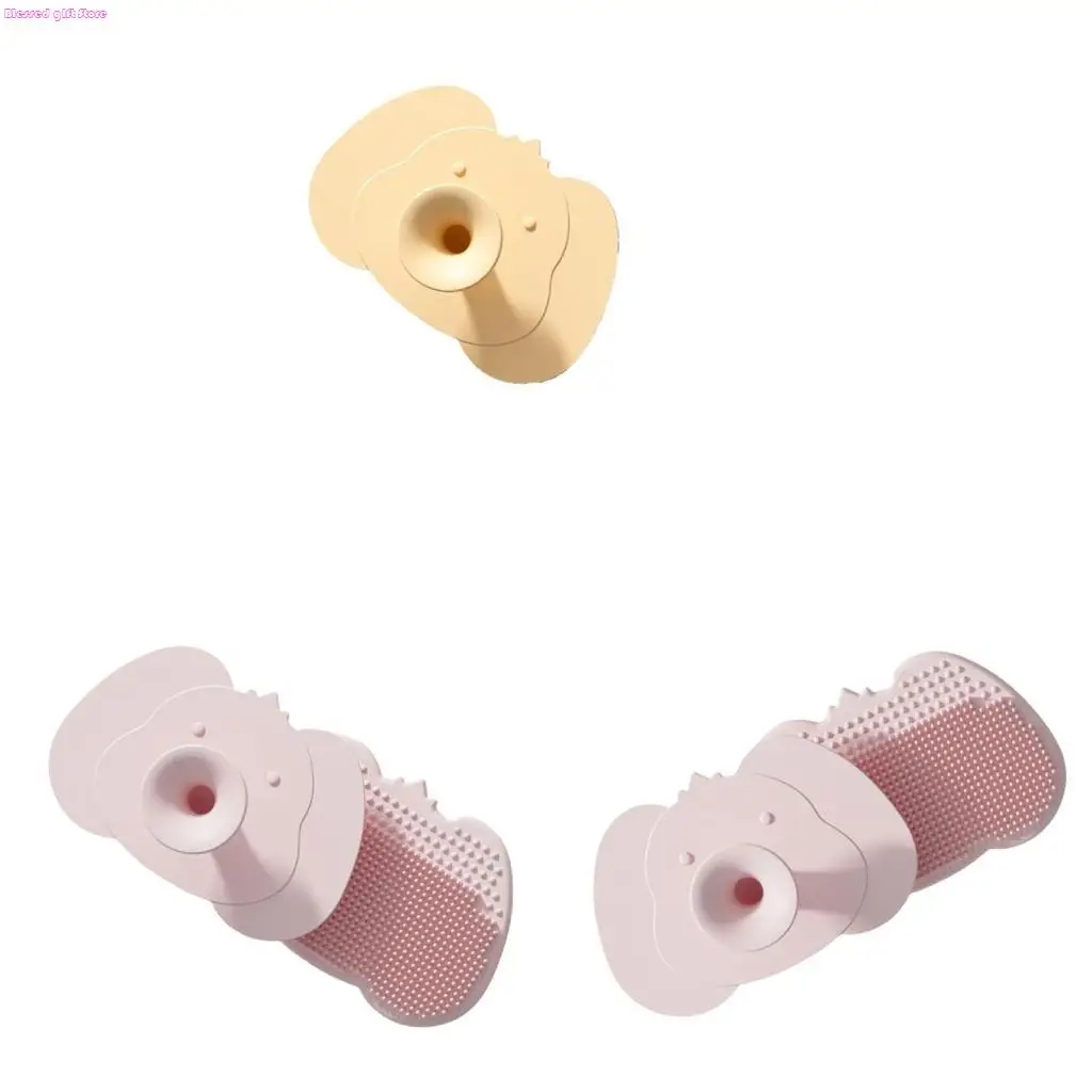 

D0JC Силиконовая детская щетка для волос для чувствительной кожи. Нежное очищение и массаж. Расческа в подарок для детей и