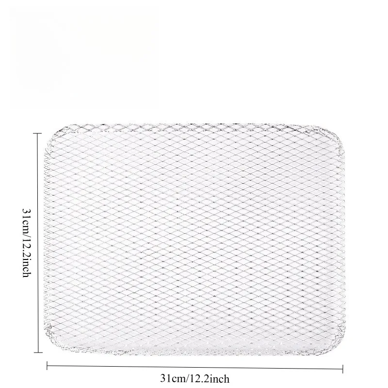 10 Pcs BBQ Disposable Grill Topper Non Stick BBQ Grill Mesh Mat Disposable Grill Pans