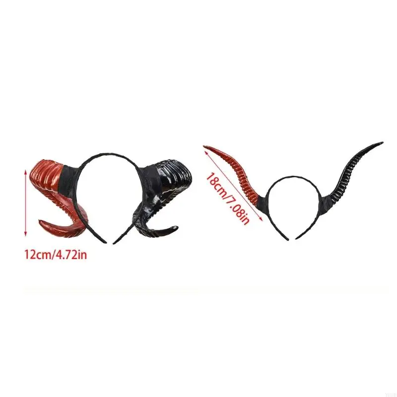 Elegantes Harz-Horn-Stirnband für Frauen und Mädchen, leichtes, bequemes Haar-Accessoire für den täglichen Gebrauch und Partys – Detail 6