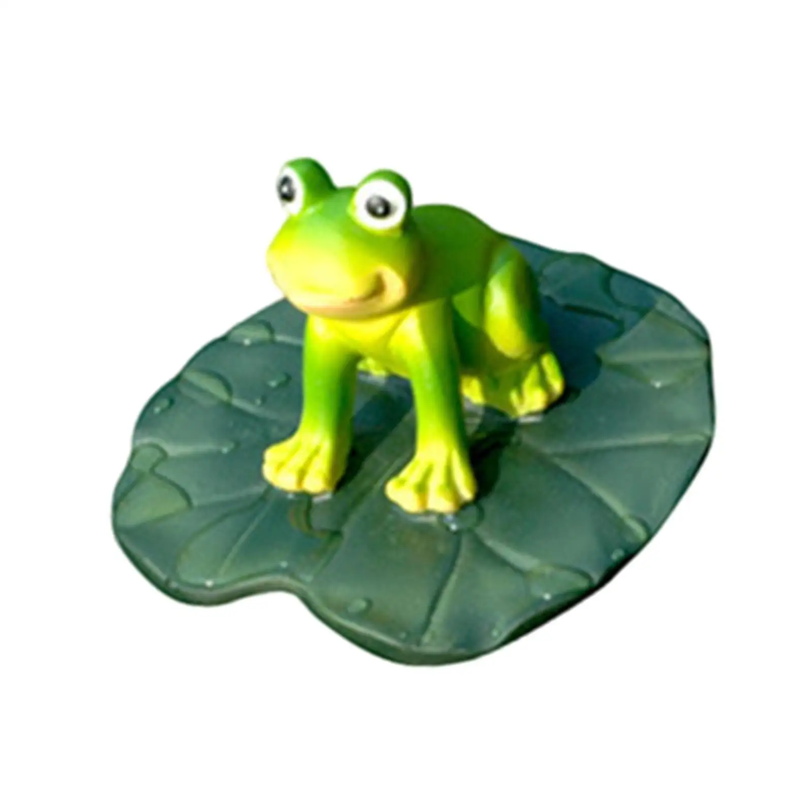 Pond Water Floating Frog Figurine, Ornament Creative, Decorative Collection Gift