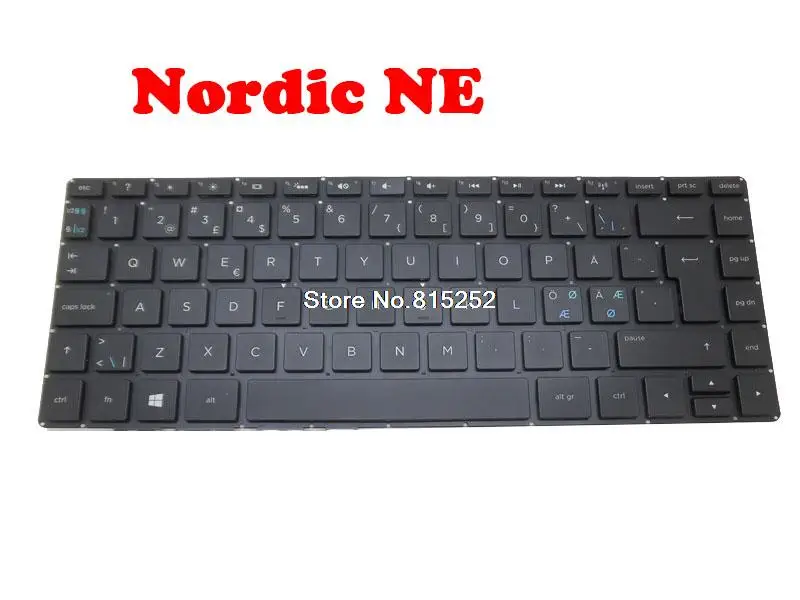 Laptop Keyboard For HP For ENVY 14-K000 14T-K000 14T-K100 Nordic NE With backlight 9Z.N9GBC.D1N NSK-CMDBC 727503-DH1 PK130UK1F20