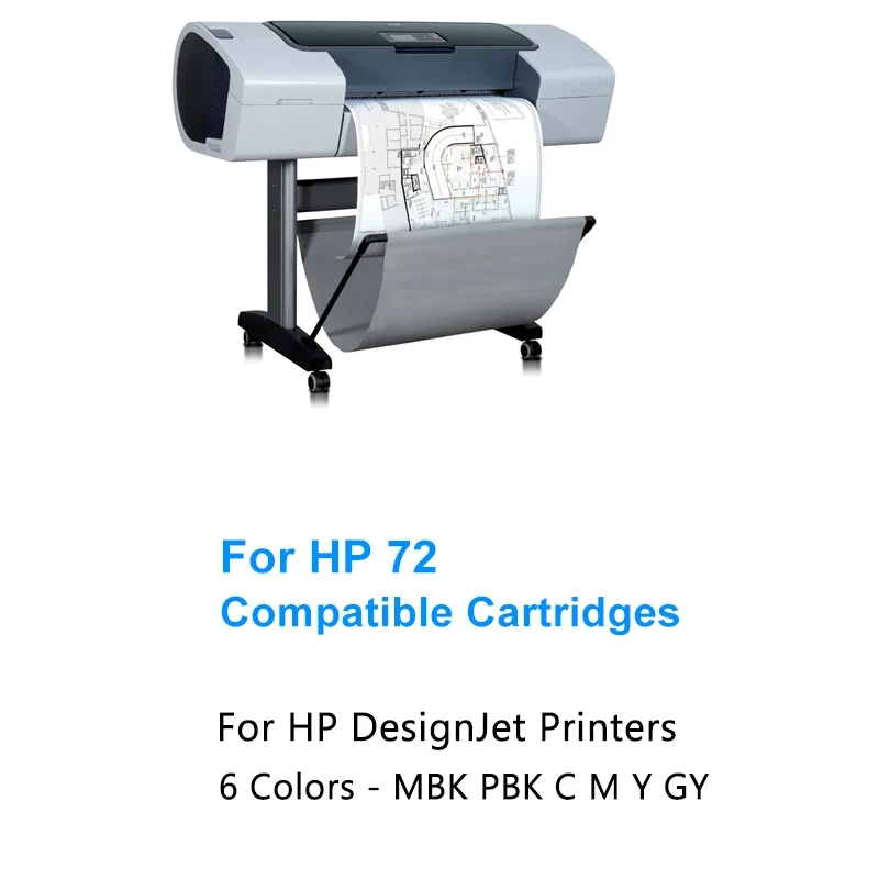 Cabezal de impresión para HP 72, C9380A, C9383A, C9384A, HP Designjet T770, T790, T795, T610, T620, T1100, T1120, T1200, T1300