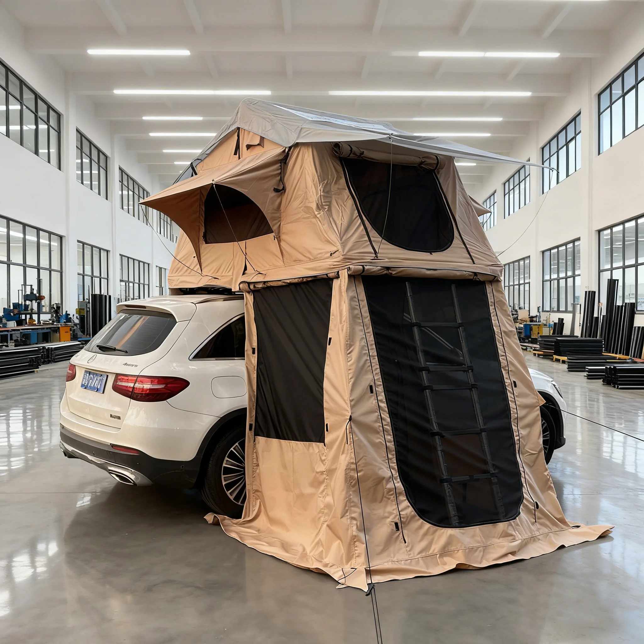 

Soft Shell Camping Overland Car Ultimate Rooftop Tent Annex for Outdoor Club,Customization