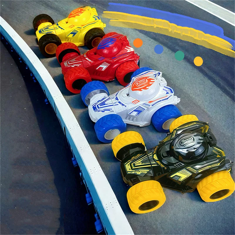 Four-wheel Double-sided Drive Inertial Toy Car Stunt Collision Rotate Twisting Off-road Vehicle Kids Toys Model Cars for Gift