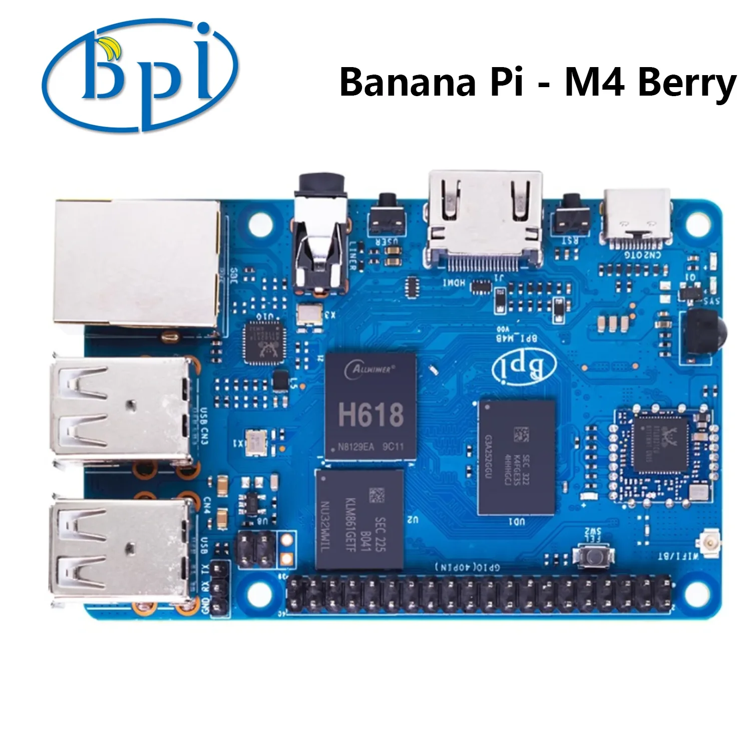 

Компьютер типа «банан Pi» с одной платой, Allwinner H618 2 Гб LPDDR4 8G eMMC, макетная плата