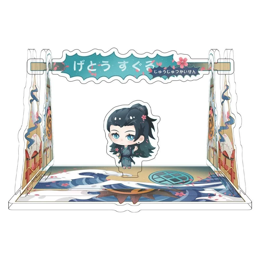 

Jujutsu Kaisen Acrylic Stand Figure Gojo Satoru Geto Suguru Anime Peripherals Cute Originality Swing Modeling Desktop Ornament