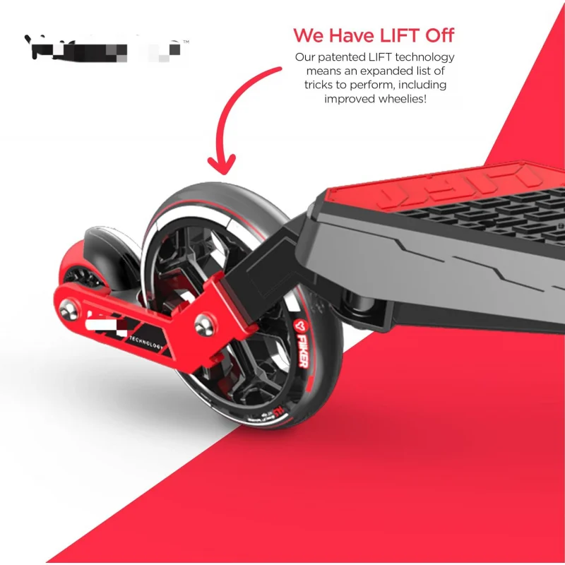 AQYvolution Fliker Wiggle 3 Wheels Foldable Drift Self-Propelling Drifting Scooter for Adults and Kids Ages 9  Y