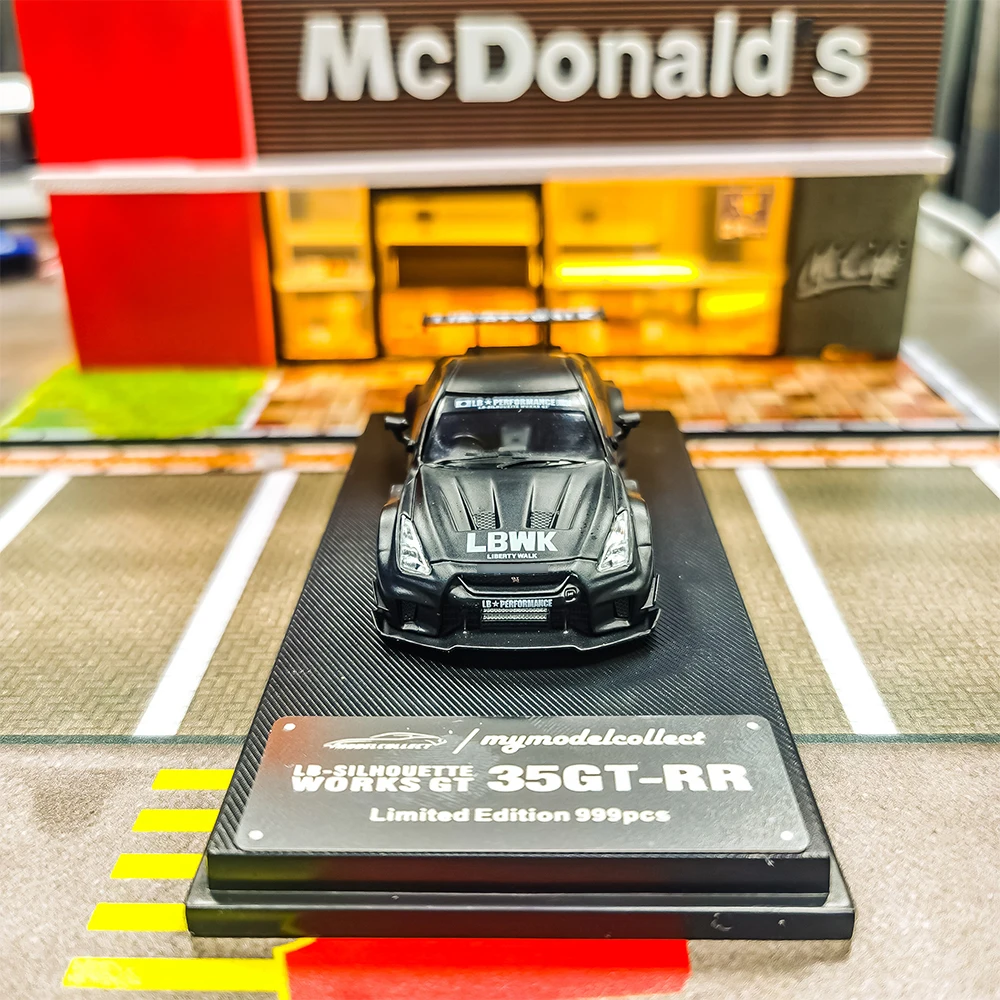 MC 1/64 GTR R35 LB Limiet Legering Speelgoed Motorvoertuig Diecast Metaal Model Geschenken