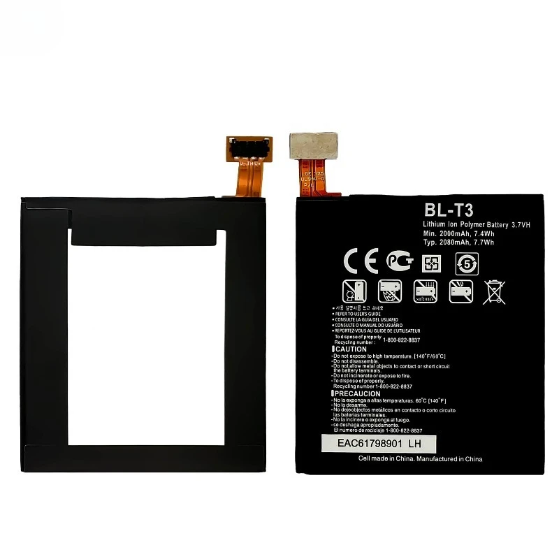 BL-T3 for LG F100L /F100S/Optimus Vu Mobile Phone Battery High Quality High Capacity Replacement Bateria Grade A Cell with Tools