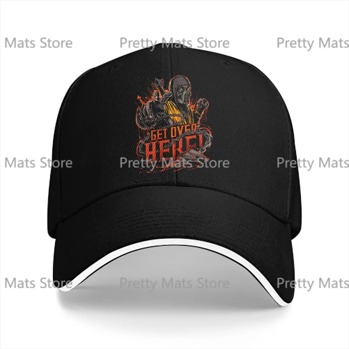 Scorpion Mortal Kombat Anime Baseball Cap Men Hats Women Visor Windproof Snapback Caps