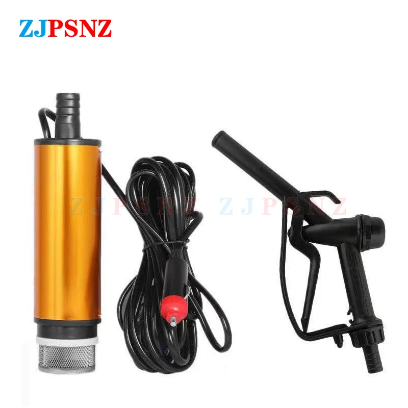 12V 24VDC Diesel Carburante Acqua Olio Auto di Campeggio Pesca Sommergibile Pompa di Trasferimento Kit Auto Pompaggio Pompa Olio Diesel Accendisigari