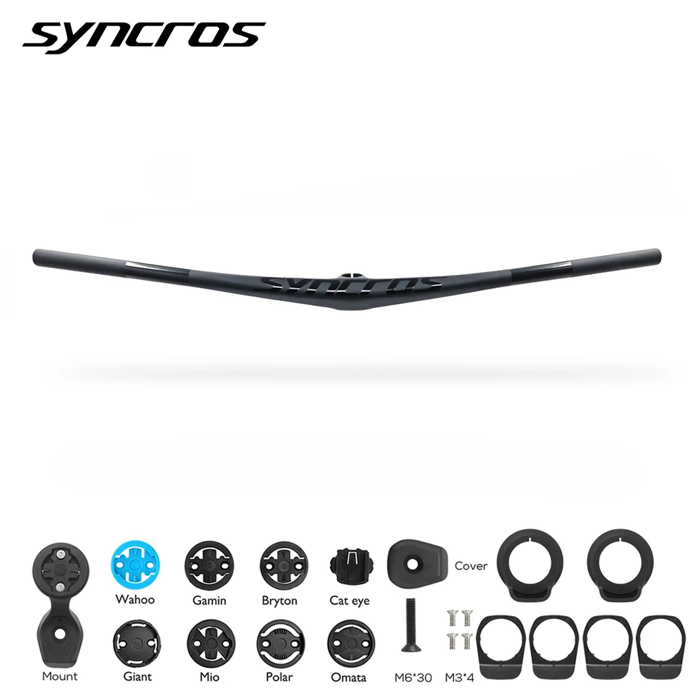 

SYNCROS HIXON IC 1.0 RISE 20mm Carbon Bicycle Integrated COCKPIT MTB Handlebar Lightweight Enduro Bar With Gasket Accessories