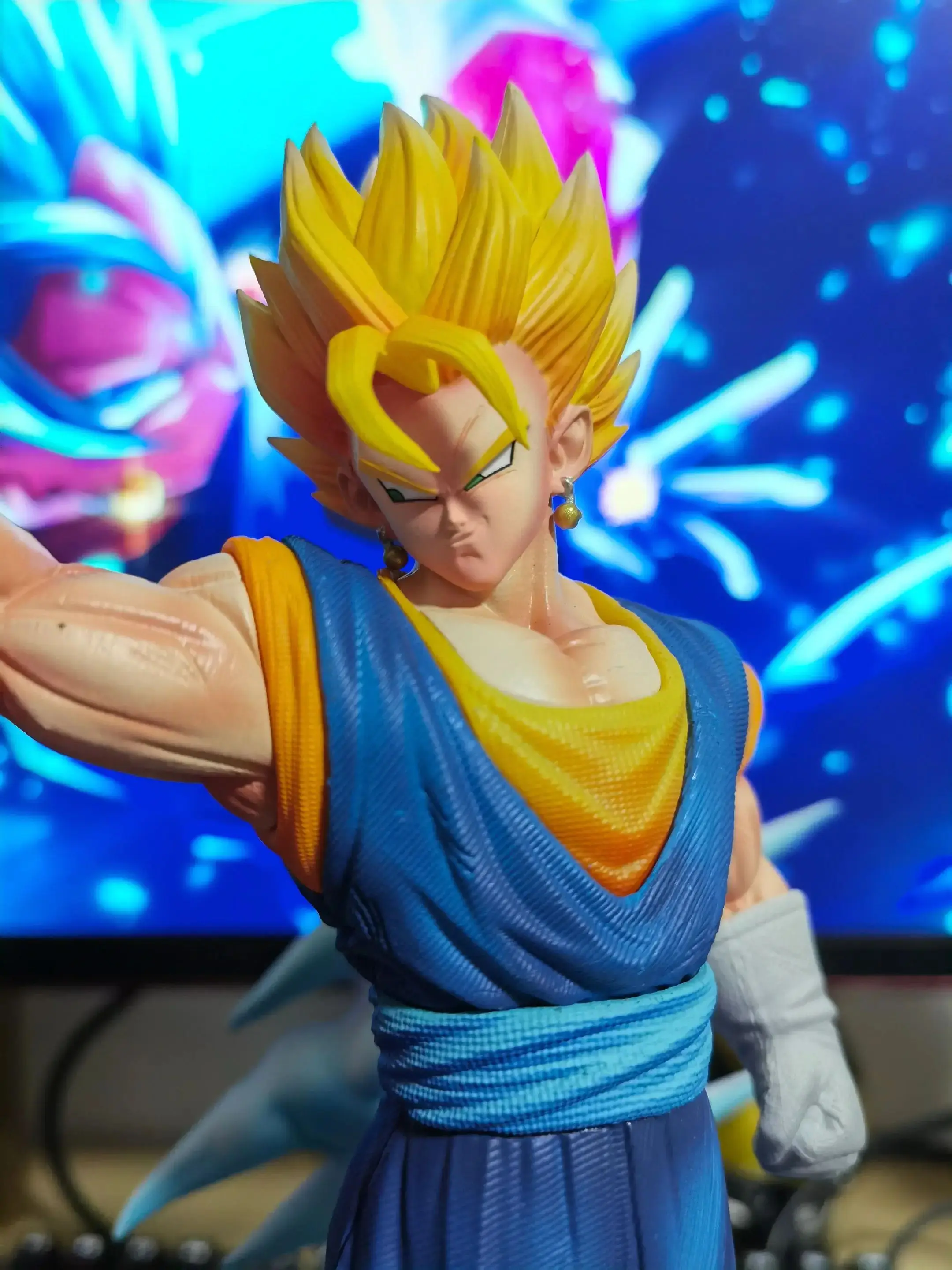 YS Studio Dragon Ball Z Vegito VS Buu Battle Figure - 33 ซม.PVC Double Head Sculpt สะสมรูปปั้น DBZ อะนิเมะ Diorama