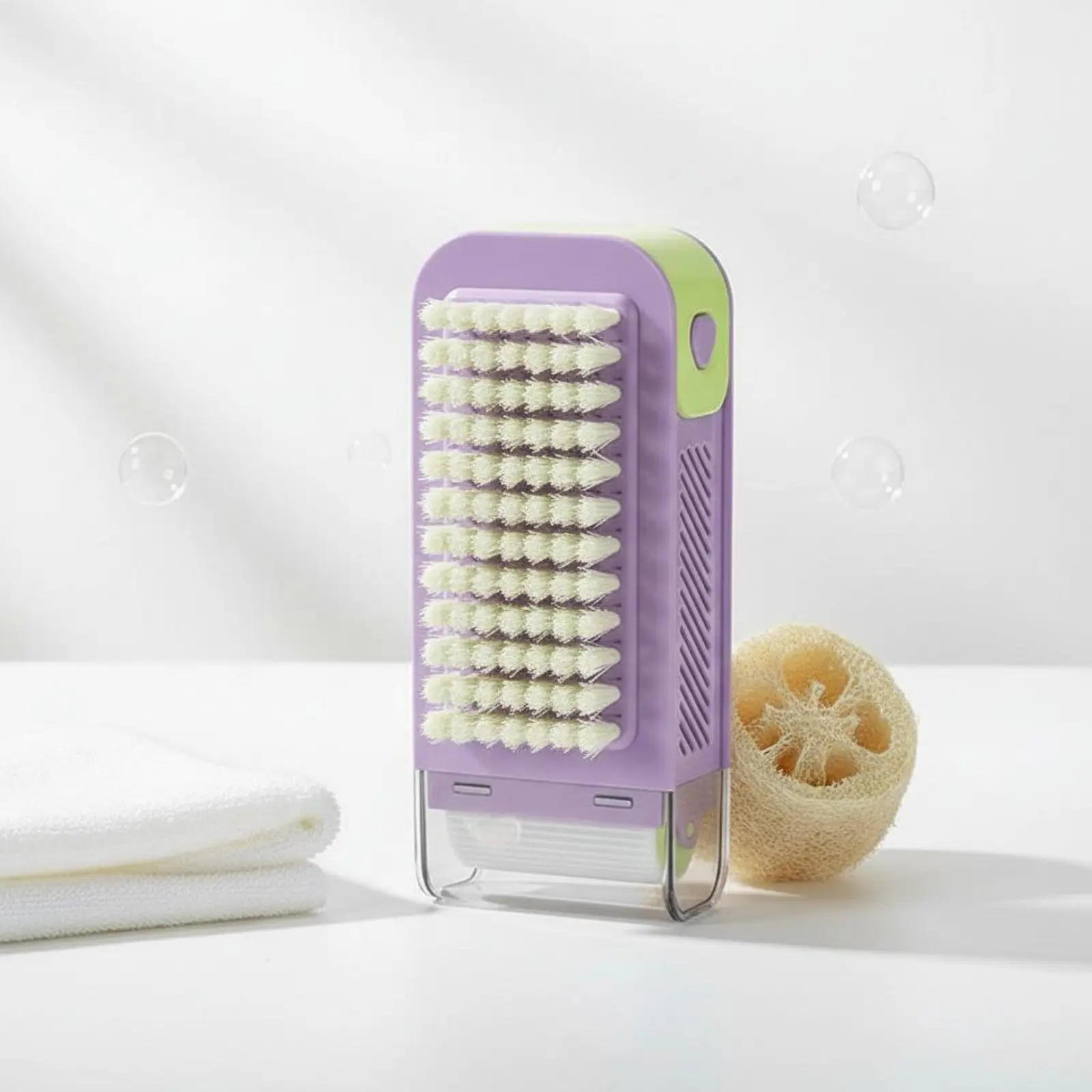 

Laundry Soap Brush Box 2-in-1 Soap Brush Box Household Cleaning Drainage Design Anti-Slip