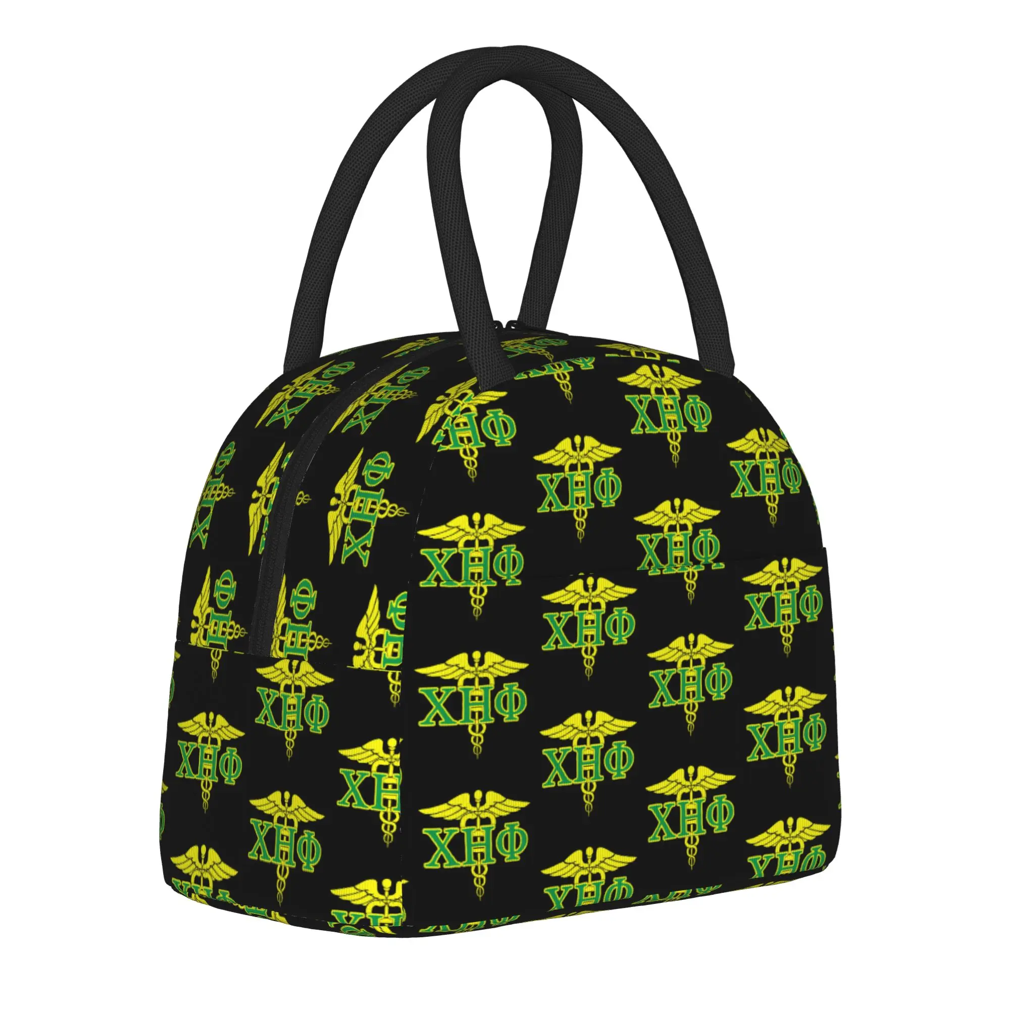 CHI ETA PHI Sorority Nurse 1932 Lunch Bag  Vintage Lunch Box Picnic Portable Zipper Thermal Tote Handbags For Child Oxford Bag