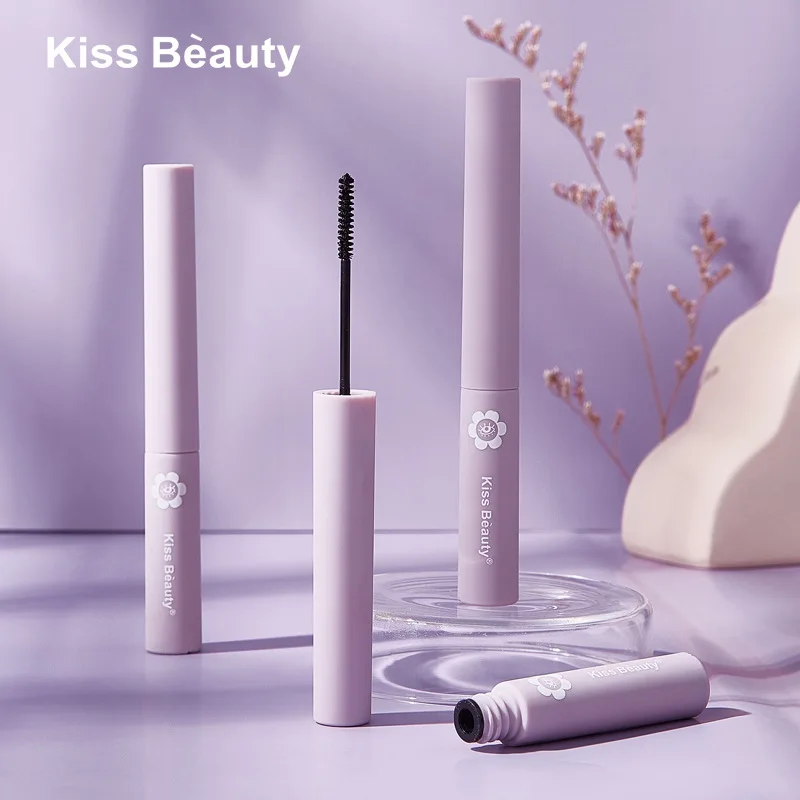 Silk Fiber Matte Mascara Eye Makeup Ultra-Fine Brush Lengthens Eyelashes Waterproof Fast Dry Black Curling Mascara Comestic 5g