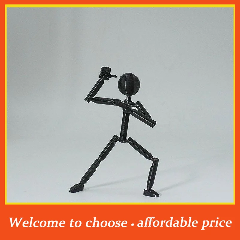 **Multi-Jointed Multi Joint Stickman Toy Movable 3D Printing 3D Printed Mannequin Novelty Action Figure Stickman Assembled Robot