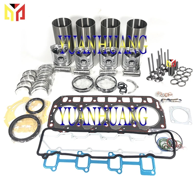 

V1902 -DI Direct Injection Engine Rebuild Kit With Valve Overhual Repair Gasket For KUBOTA Piston Ring Main & Con Rod Bearing