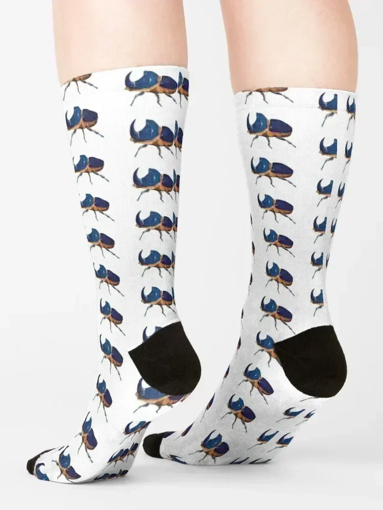 Rhinoceros Beetle Socks cotton tennis New year's funny gifts Women Socks Men's