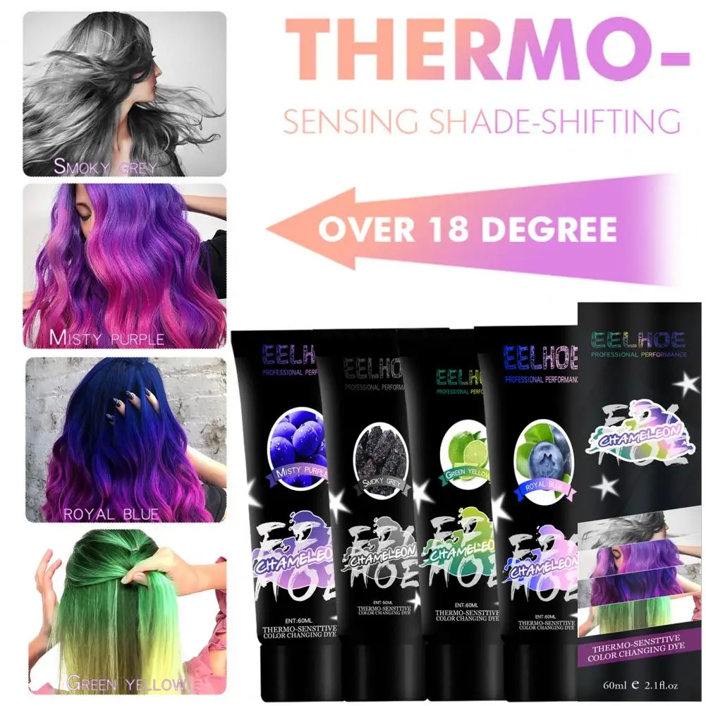 60ml Gradient Hair Dye Non-irritating Hair Dye Cream Mild Gentle Hair Color Cream Fast Staining Color Changing Hair Dye