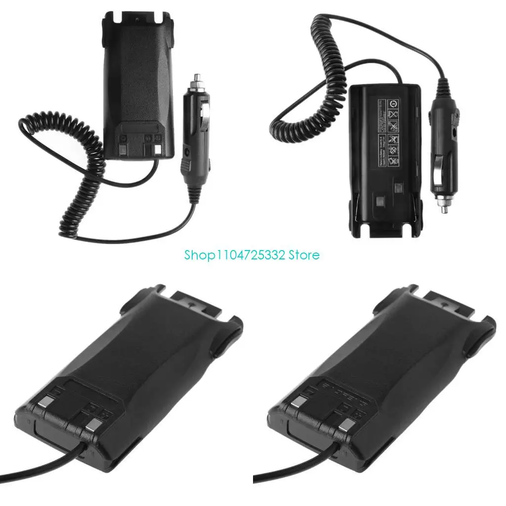 

P5EA Car Charger Battery Eliminator Adapter For Baofeng UV-82 Radio Walkie Talkie