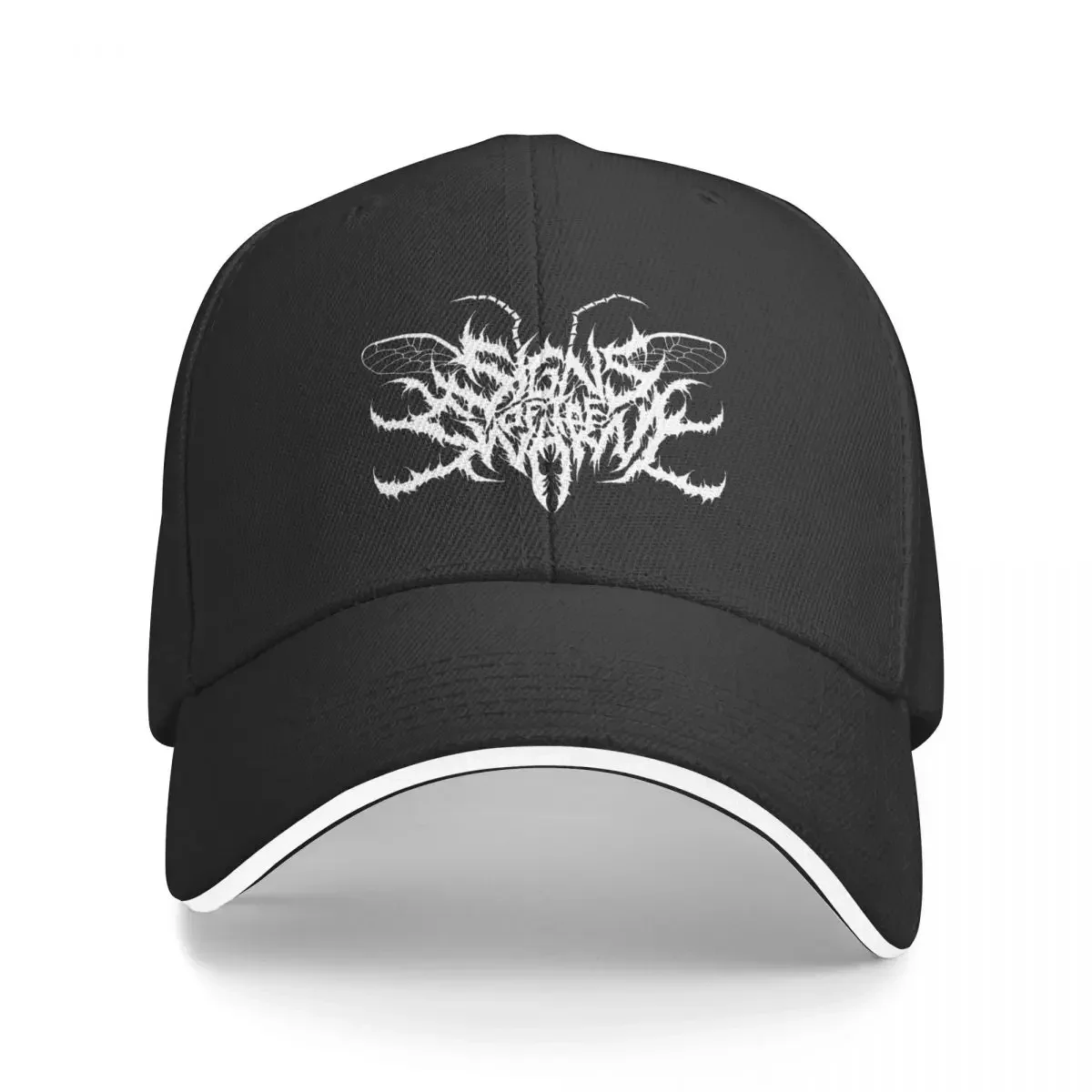

SIGNS OF THE SWARM - BAND - WHITE Baseball Cap Beach Bag Wild Ball Hat For Man Women's