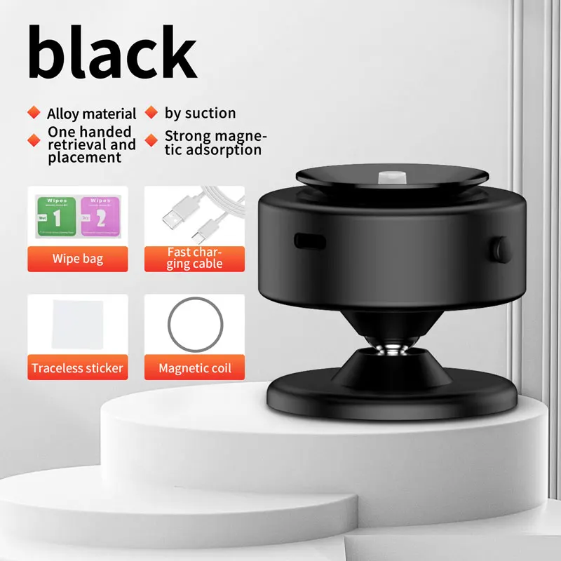 

New 360° Rotating Car Suction Cup Cell Phone Holder Black Technology Adsorption Universal Smart Car Phone Holder Wired Cell Phon