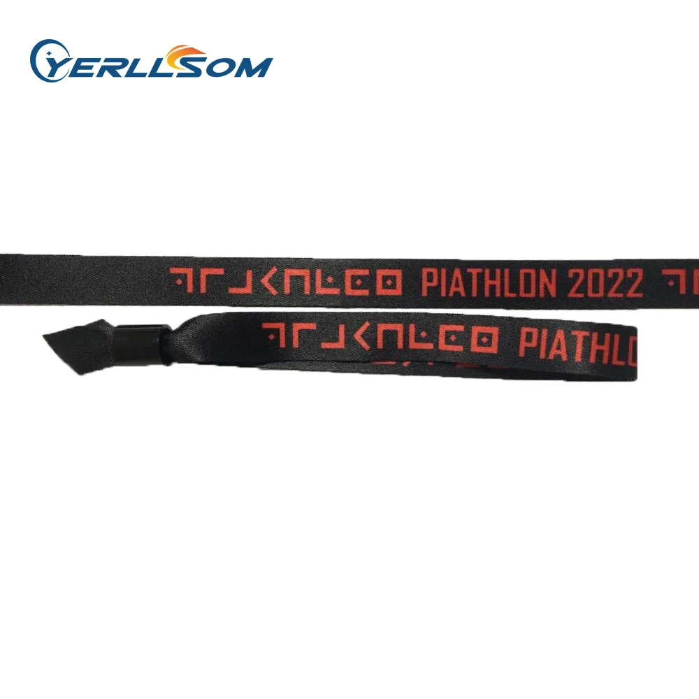 

High Quality 300pcs/Lot Free Shipping Printed Cloth Bracelets With Custom Design For Events S20052906