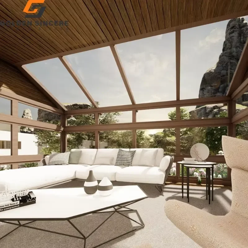 Four Season Solarium Sunroom Outdoor Sun Room Glass House Glass Room for Sunrooms & Glass Houses
