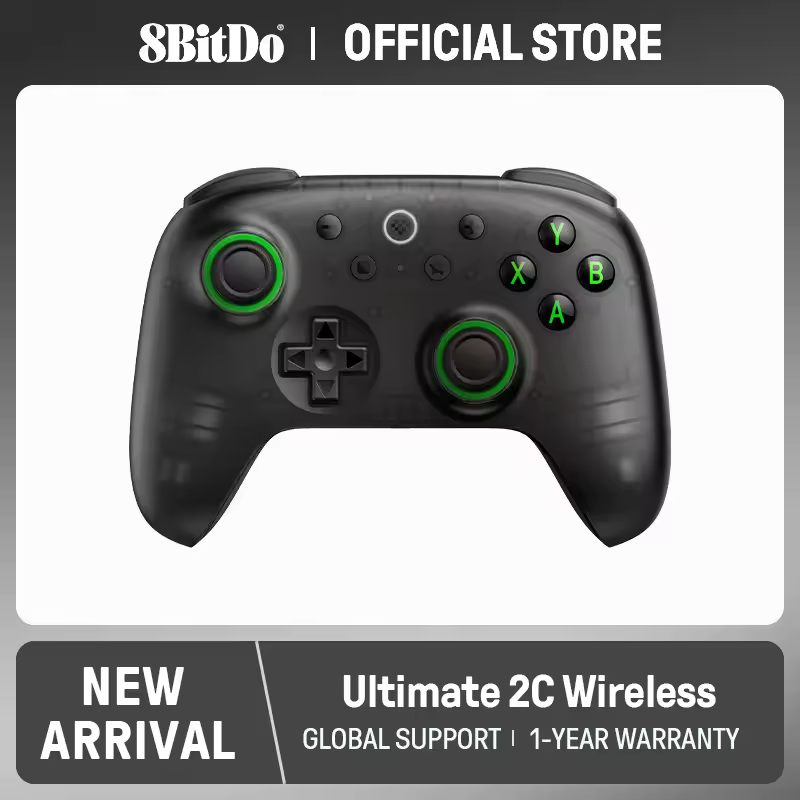 8BitDo - Controle de Jogo Sem Fio Ultimate 2C para PC, Windows 10, 11, Steam Deck, Raspberry Pi, Android